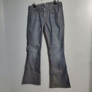 7 for all Mankind Womens Jeans Super Dark Wash Flare Leg A Pocket Size 28